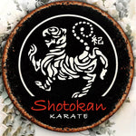 plaque métallique tigre stylisé shotokan karate noir blanche 20cm carré decoration murale sport dojo