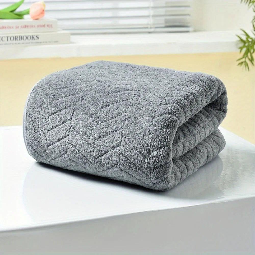 serviette bain absorbante rapide douce gris vert rayures diagonales moderne 75x35cm machine