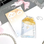 porte cartes transparent kawaii motifs animés couleurs vives chaines mignon personnages variés
