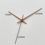horloge murale aiguille bois moderne marron clair minimaliste quartz remplacement aiguilles montre
