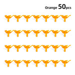 remplacement oiseaux stylisés violet orange vert bleu artisanal 50 pièces translucent decoration festive craft