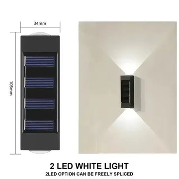 lumière solaire led extérieure étanche ip65 10led blanc chaud moderne fonctionnelle interrupteur on off