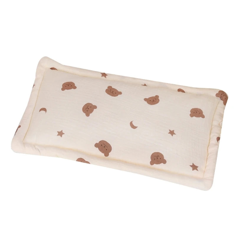oreiller bébé coton animal motif nuages étoiles gaufré doux multifonctionneau quatre saisons