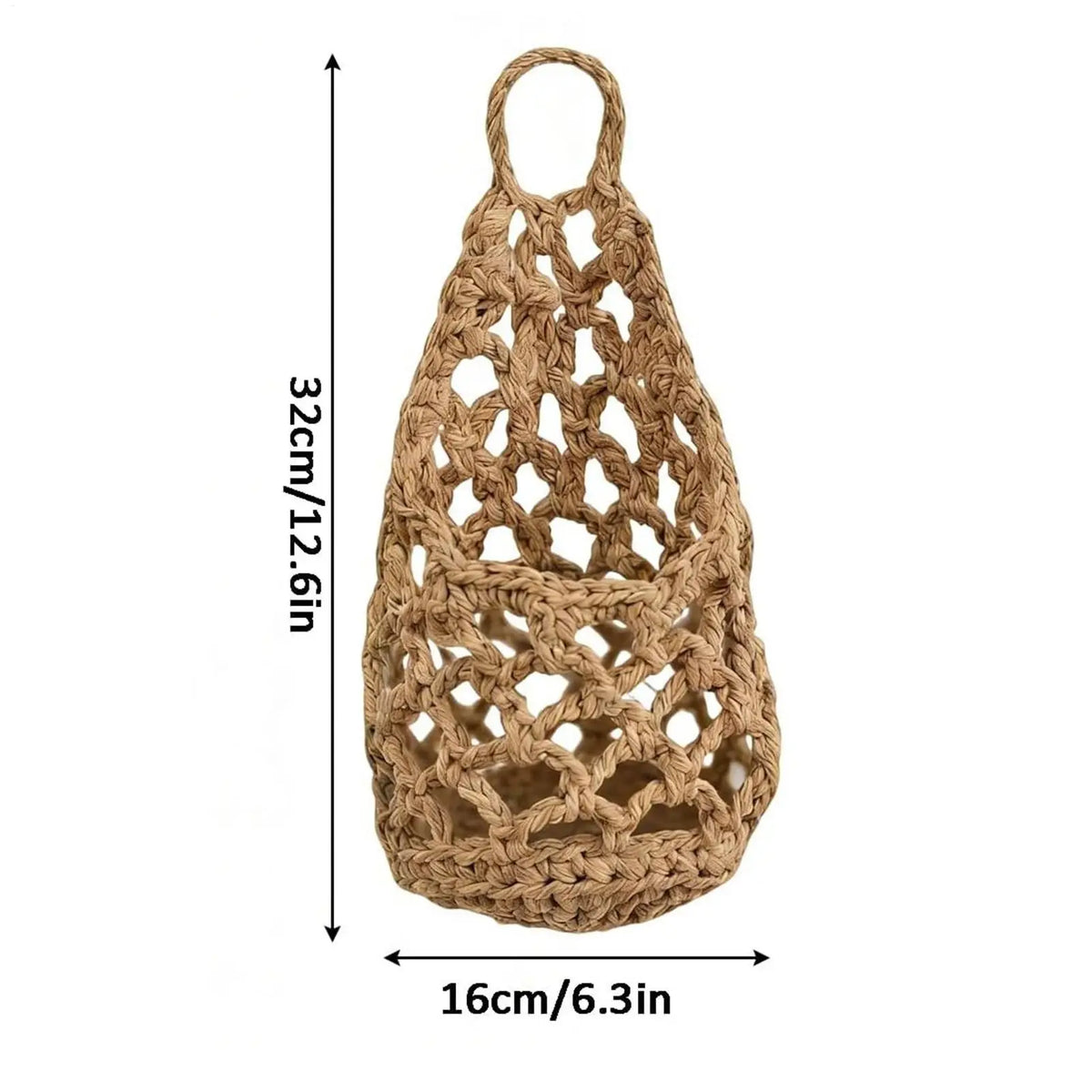 panier suspendu boho panier crocheté motifs géométriques plante intérieur décoration chambre salon