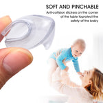 protections bord table transparentes silicone adhésives sécurité bébé moderne 12pcs