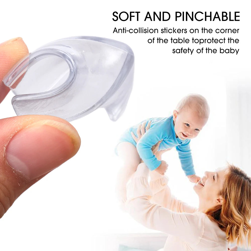 protections bord table transparentes silicone adhésives sécurité bébé moderne 12pcs
