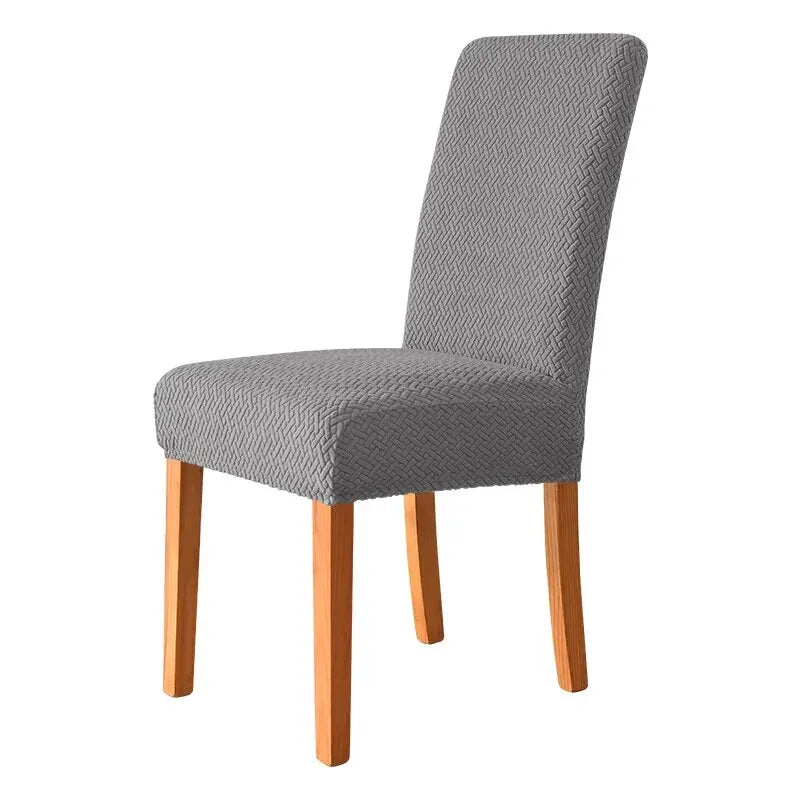 housses chaise élastiques universelles vert clair beige gris motif géométrique moderne adhésif polyester elasthanne