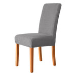 housses chaise élastiques universelles vert clair beige gris motif géométrique moderne adhésif polyester elasthanne