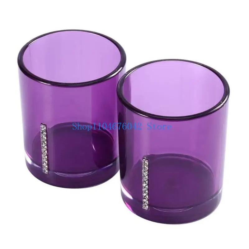 ensemble vaisselle salle bain violet rouge blanc moderne élégant distributeur savon porte savon tasses