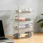 organisateur rangement accessoires coiffure transparent clips modernes fers lissers sèche cheveux cordonnets minimalistes