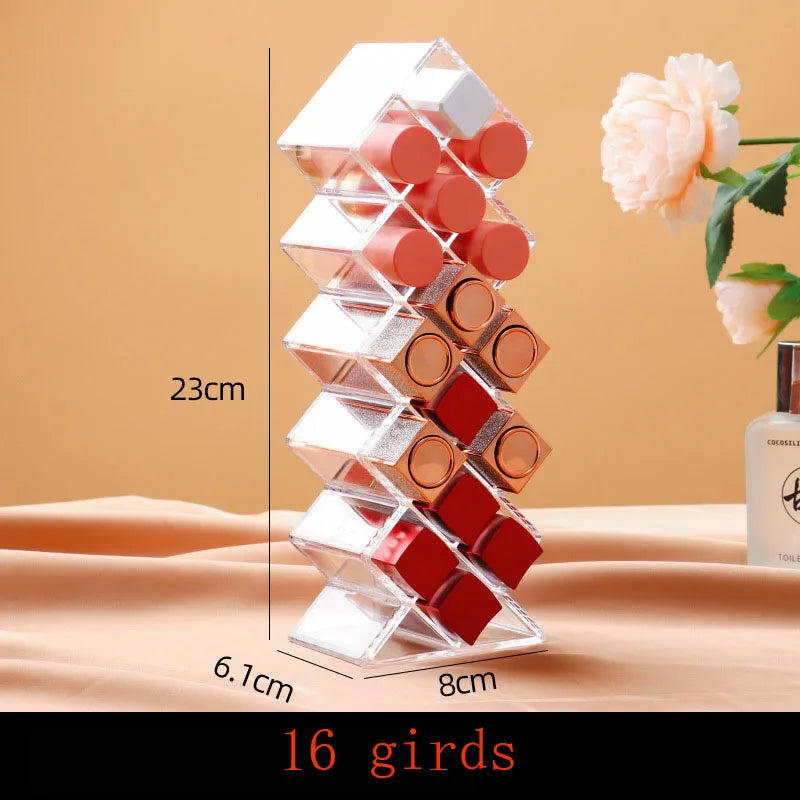 organiseur rangement transparent moderne flacons parfum vernis ongles contenants tasses épices aromathérapie cosmétiques