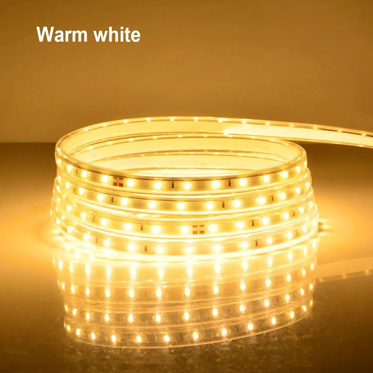 ruban led blanc flexible étanche 220v interrupteur moderne décoration intérieure extérieure 120led/m