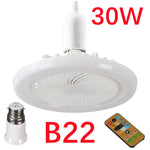 ventilateur lampe led moderne blanc télécommande éclairage fan grille ventilation
