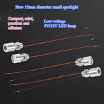 projecteur led argenté moderne 15mm 5w 12v ip20 blanc chaleureux