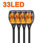 lanterne solaire led effet flamme vacillante moderne noire motif floral étancheextérieur jardin allée patio