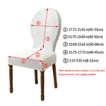 housse chaise jacquard spandex polyester motif géométrique opaque classique mariage banquet cuisine