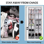 sac chaussures suspendu gris noir poches maille réutilisable moderne chambre coucher