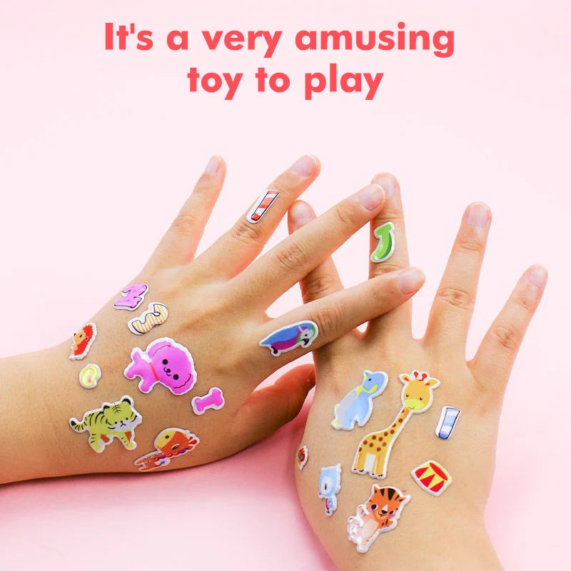 sticker 3d multicolore animaux chiffres véhicules adhésif scrapbooking artisanat enseignement récompense élèves activités