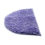 tapis demi circulaire violet marron texture microfibres moderne adhésif salle bain douche salle manger