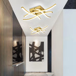 plafonnier led or moderne éclairage contemporain cuisine salle manger chambre entree