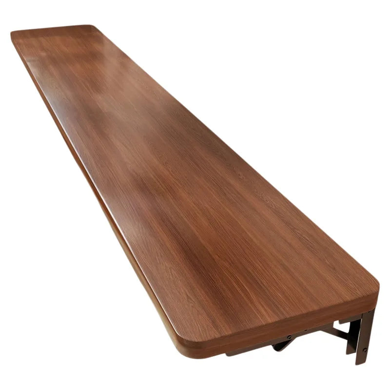 tablette murale bois marron foncée facile moderne cuisine chambre coucher multifonctionnelle pliante droite