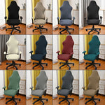 housse chaise élasthanne polyester anti salissures couleurs noir blanc gris moderne ergonomique adjustable roulettes