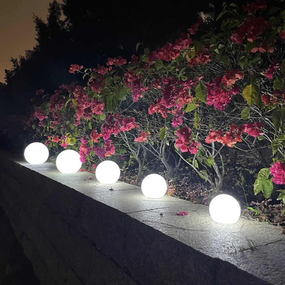 veilleuse led rechargeable boule lumineuse couleur changeante rgb télécommande décoration moderne fêtes vacances blanc