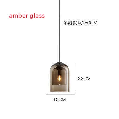 suspension lumineuse moderne transparente dorée ampoule câble noir minimaliste salle manger chambre