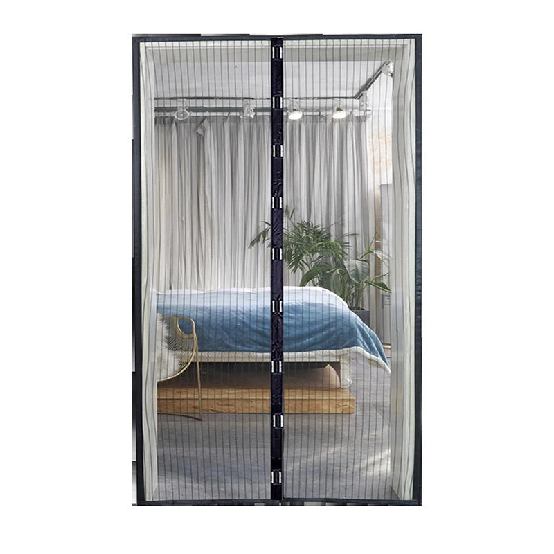 rideau moustiquaire noir maille fine 100cm 210cm moderne porte protection anti moustiques