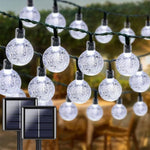 guirlande lumineuse solaire extérieure multicolores clips modernes décoration extérieure nocturne fêtes balcon noël