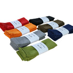 serviettes poly cotton unies 30x45cm classiques clips métalliques couleur rouge noir vert orange
