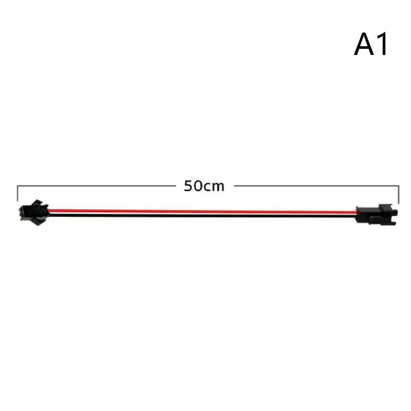 câble électrique blanc orange noir connecteur broches moderne plantation led lumière