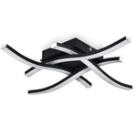 lampe moderne aluminium noir blanc flux lumineux élevé incurvé led contemporain