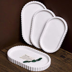 plateau silicone dentelé moule rangement bijoux décoration artisanale minimaliste figurines