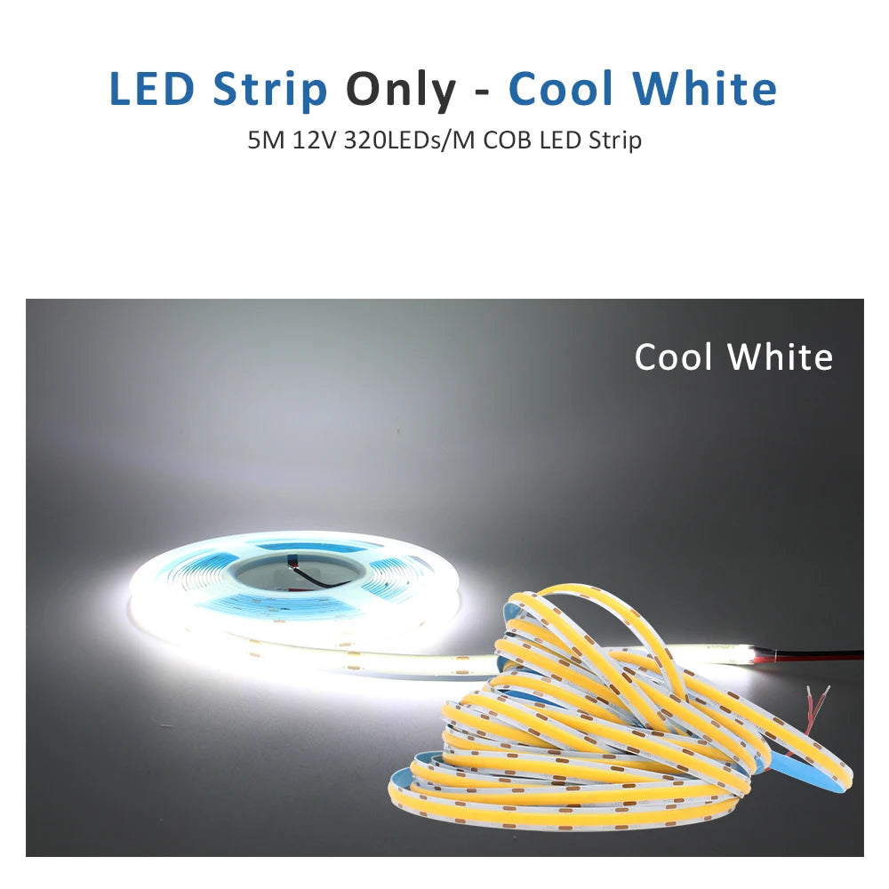 contrôleur led motion pir bande led flexible smd cob blanc moderne adhésif 12v 24v