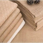 tissu jute rustique beige clair tissé grossier antidérapant textile naturel occasion bricolage simple