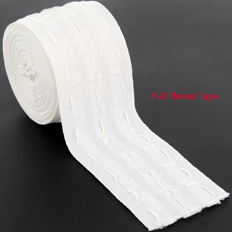 ruban adhésif rideaux blanc moderne 10m 14m 20m anneau boucle tape plissée