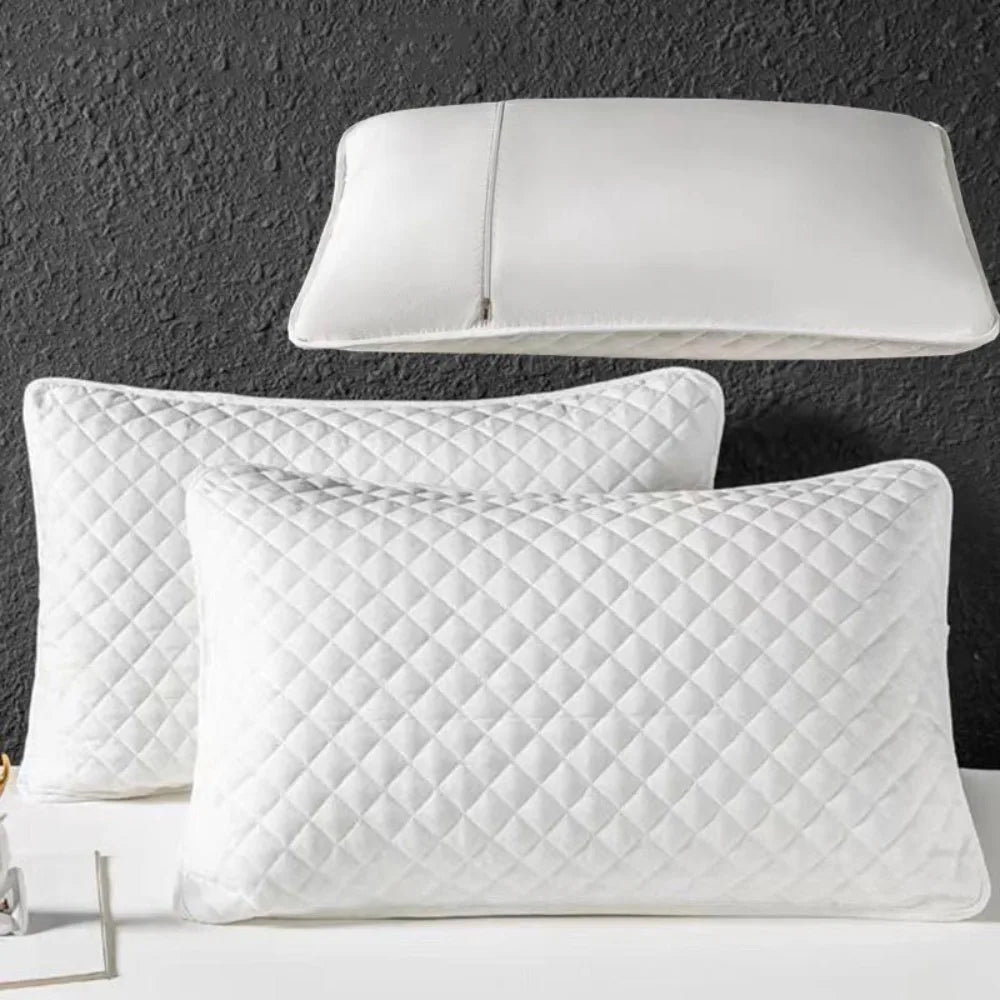 housse coussin polyester moderne motif géométrique bleu clair protection antiacariens