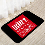 tapis sol barbecue weber rouge noir moderne antidérapant logo crafted sear zoneheimischt