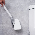 brosse wc silicone gris blanc moderne respectueux environnement bristles poignée