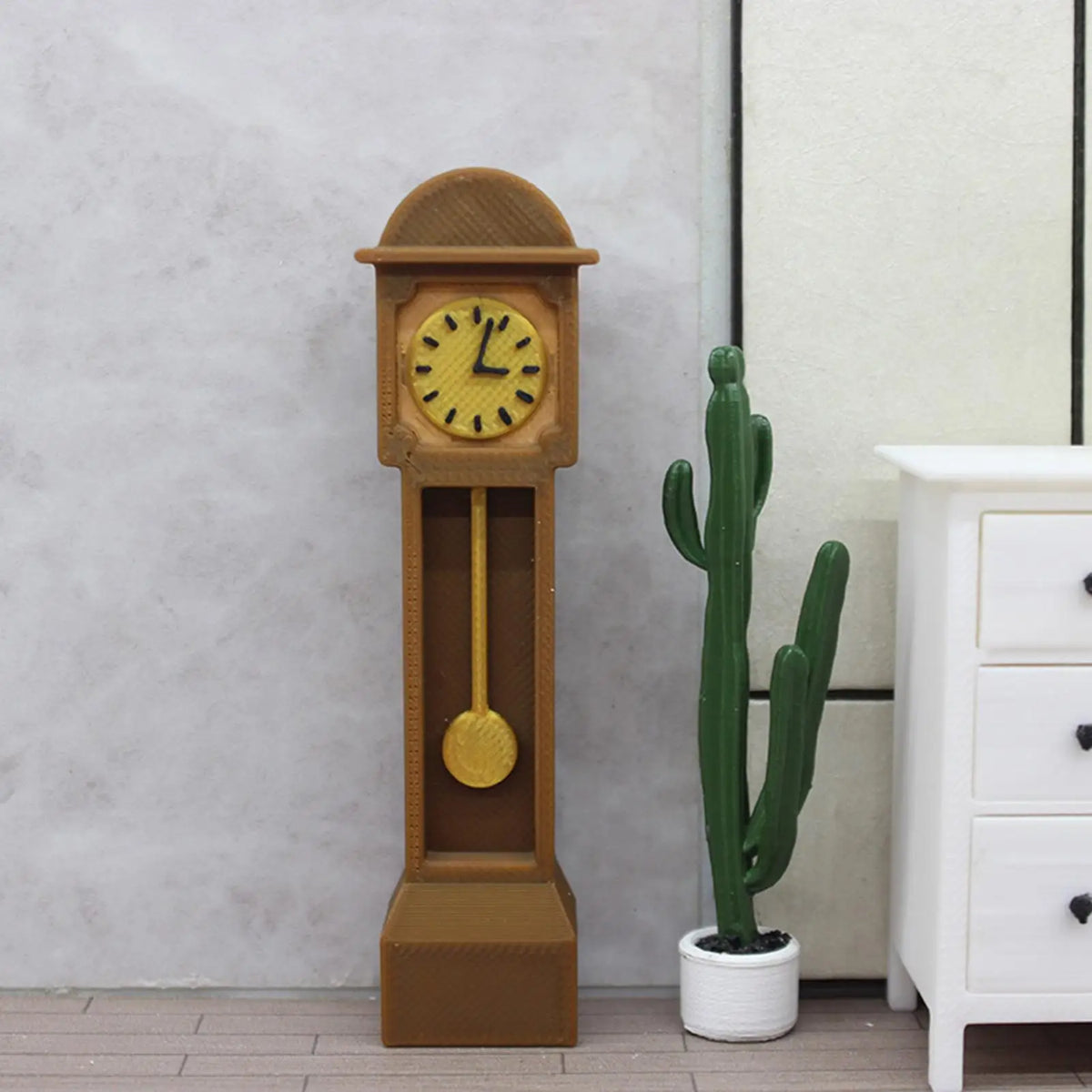 horloge vintage pendule marron clair décoration maison enfant adolescent adulte noël pâques