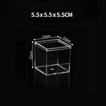 boîtes plastique transparentes modernes boîte bijoux réutiliables boîtes rangement minimalistes transparentes accessoires coiffure pièces