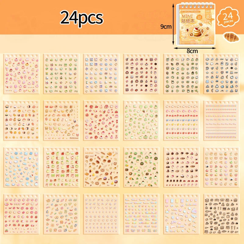 sticker kawaii mignon dessins animés fruits bonbons adhésifs scrapbooking agenda manucure nail art multicolore