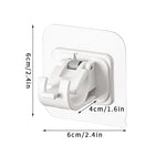 clip tringle rideau réglable blanc moderne auto adhésif support mural sans clous tige rideau