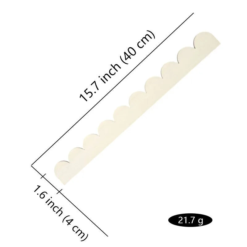 plaques décoratives bois ondulées naturel classique rustique bord fenêtre mur 12pcs 24pcs différentes tailles