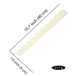 plaques décoratives bois ondulées naturel classique rustique bord fenêtre mur 12pcs 24pcs différentes tailles