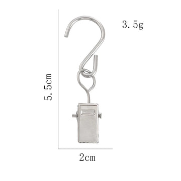 clips suspension noir argenté moderne 10 pièces métal sans motif opacité