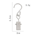 clips suspension noir argenté moderne 10 pièces métal sans motif opacité