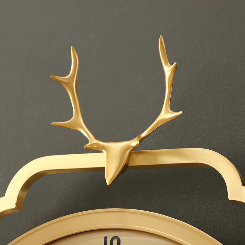 horloge murale or motif arbre moderne blanche chaîne dorée salle couloir décoINCT: titre généré