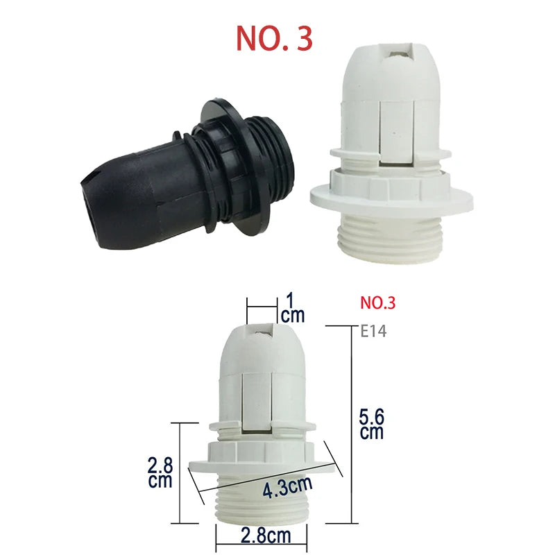 prise lampe e14 e27 blanc noir moderne base lampe led pendante plafonnier